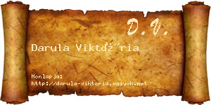 Darula Viktória névjegykártya